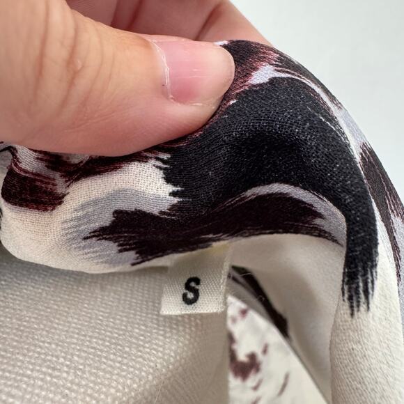 Rare Vintage Bellows Brut French Floral Button Down Blouse - Picture 5 of 8